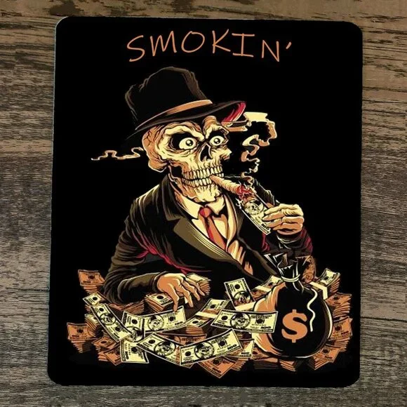 Mouse Pad You Smokin Skull Gambling Ganster‎
