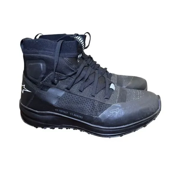 Alpinestars 2654321-10-9 Speedforce Shoes Mens Size 9 Black Motorcycle Shoes