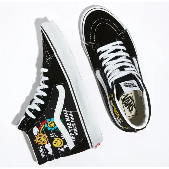 Vans Project X Better Day SK8-Hi Skate Shoes Mens 4.5 Womens 6 Black White