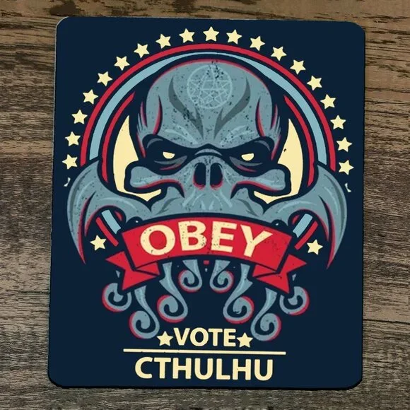 Mouse Pad Obey‎ Vote Cthulhu