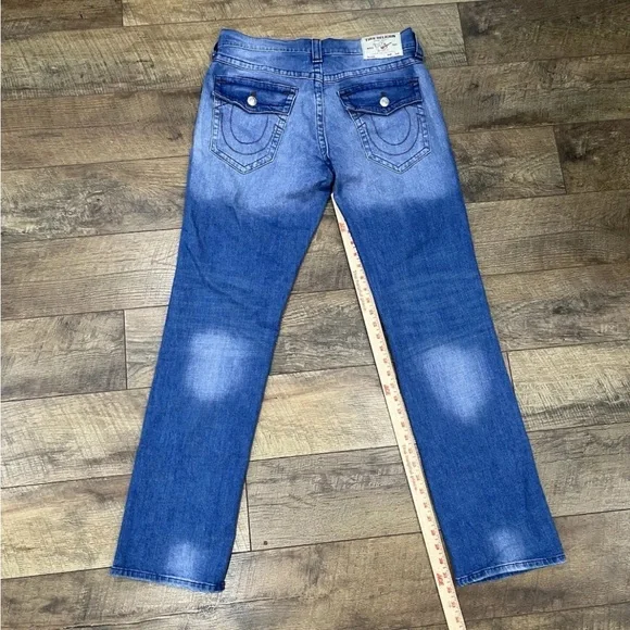 True‎ Religion Ricky Relaxed Straight Blue Jeans 32 *Never Worn Bought New*