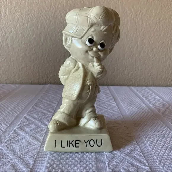 Vintage‎ 1973 Wallace Berrie & Co Resin “I Like You” Figurine