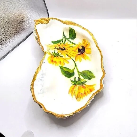 DECOUPAGE HUGE OYSTER SHELL