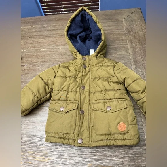 Little Me Aviator Jacket Snap and Zip Closure Boys Toddler 18M