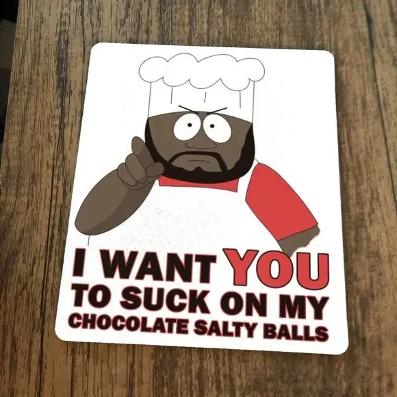 Chef‎ Big Black Salty Balls Southpark Mouse Pad
