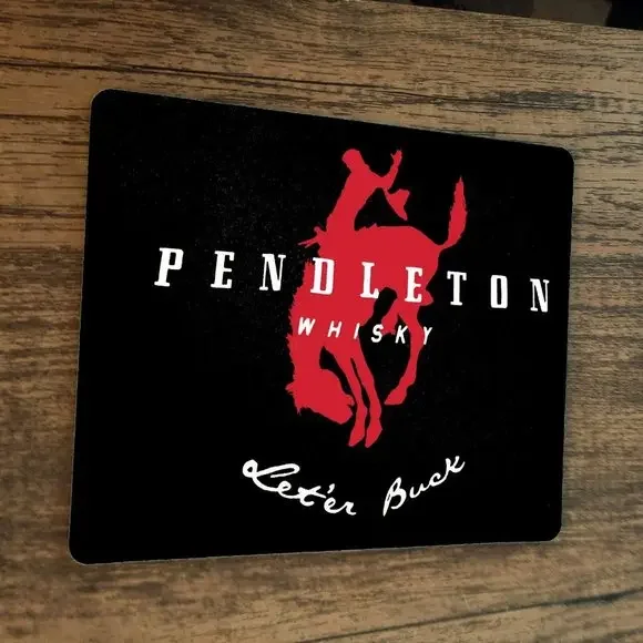 Let Er Buck‎ Pendleton Whiskey Liquor Mouse Pad