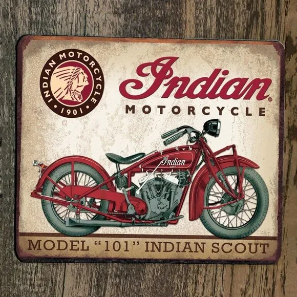 Mouse Pad Indian Motorcycle Model 101 American Scout‎