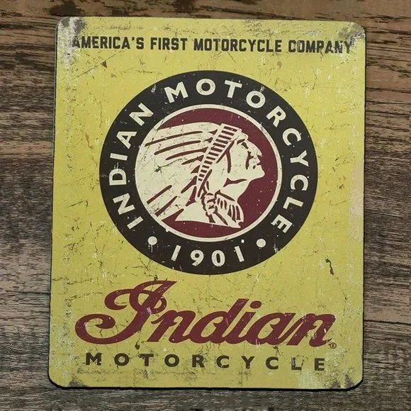 Mouse Pad‎ Indian Motorcycle 1901 Americas First 1st Company