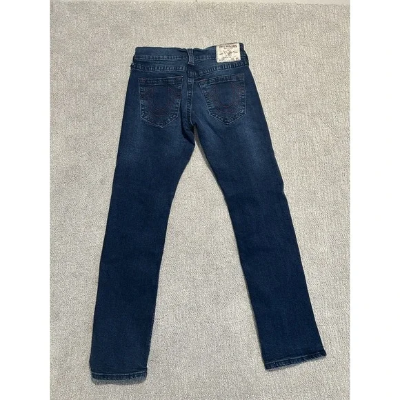 True Religion Ricky Flap Relaxed Straight Denim Blue Jeans Men's‎ Sz 29