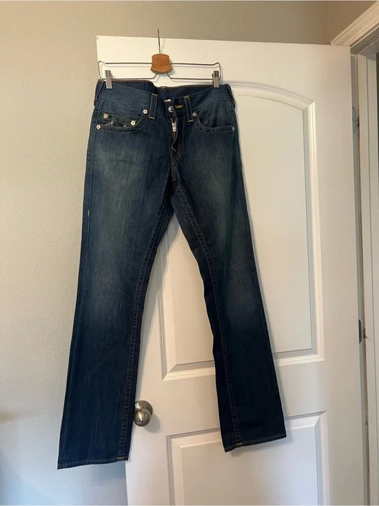 True Religion Vintage Section Straight Jeans, Made in USA—Y2K