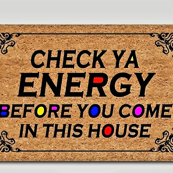 Graphic Statement Door Mat.