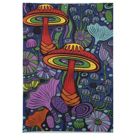 New 3D Mushroom Psychedelic 60x90 Wall Hanging Decor Tapestry Art Wall Hanging