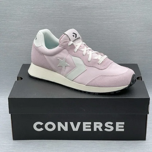 Converse Men's 10 Sneakers Pink Omega Trainer Women's 11.5 Retro Leather A13471C