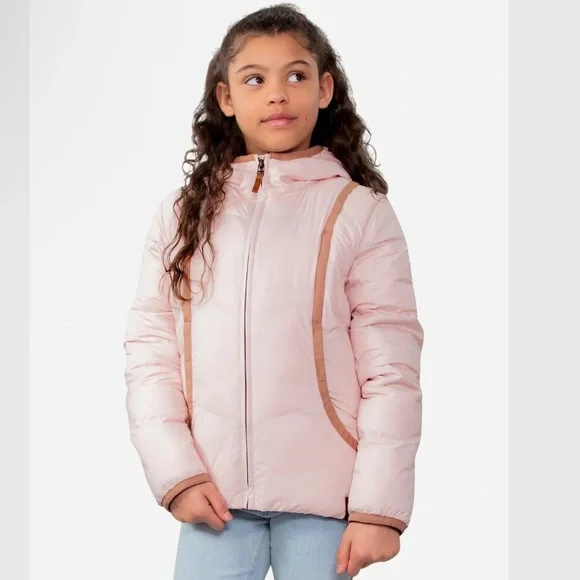 Obermeyer Heritage Light Pink Puffer Jacket for Teen Girls Size L (14-16) NWT