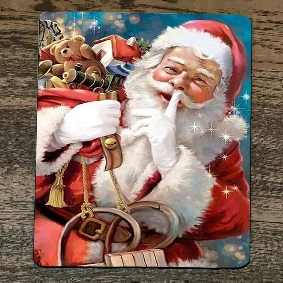 Mouse‎ Pad Santa Clause Saint Nick #3 Xmas Christmas