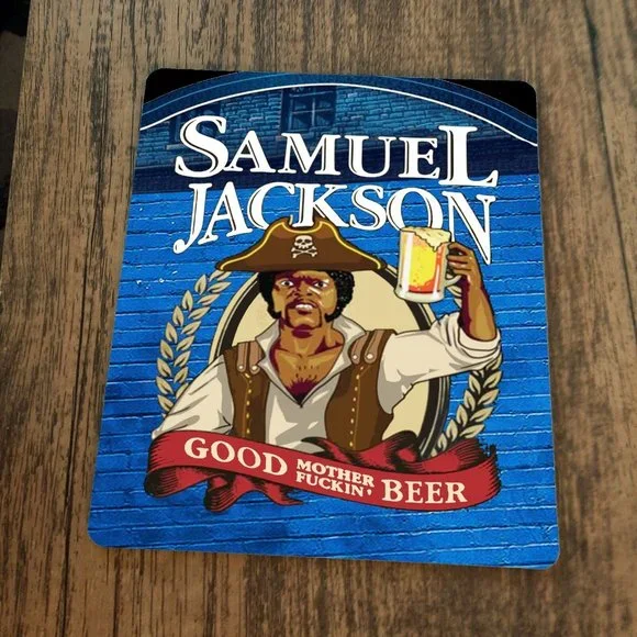 Samuel Jackson Good Mother F**kin Beer Mouse‎ Pad