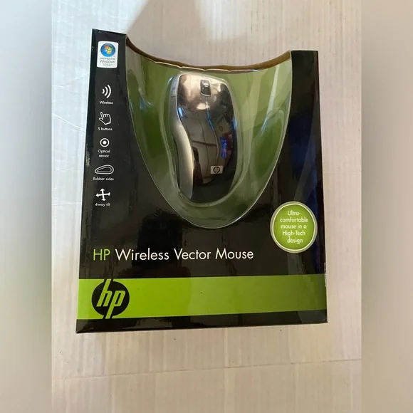 HP Wireless Vector Mouse retro 2008 for Windows Vista KT400AA#ABA NEW