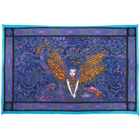New Fairy Wings Tapestry Wall Hanging Decor Gift 90x60 Nymph Large 3D Fantasy
