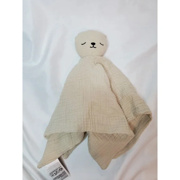 H&M Brown Tsn Teddy Bear Muslin Baby‎ Soft Toy Soother Lovey Security Blanket