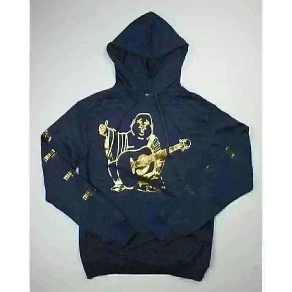 NEW! True Religion Men's M Buddha Logo Pullover Hoodie NWT $119