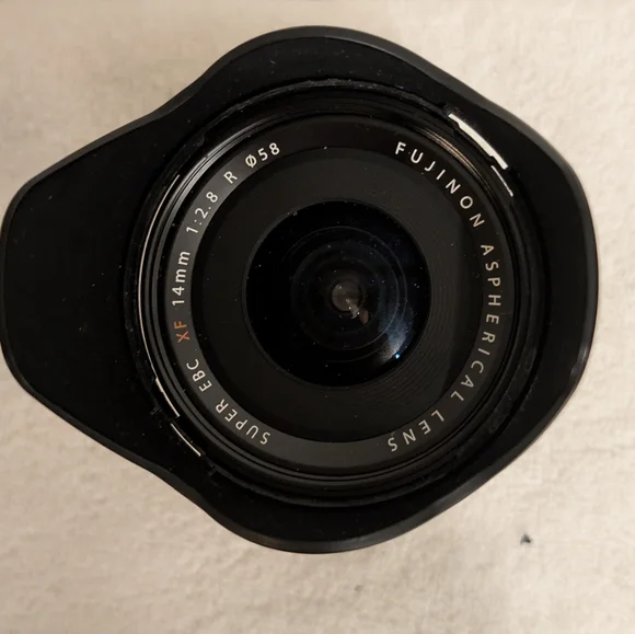 Fujifilm Black Lens with Petal Hood for Cameras