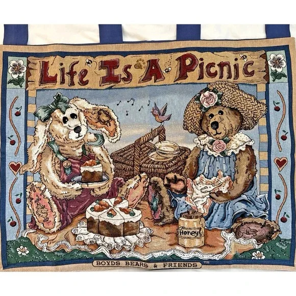 Boyds Bears Tapestry LIFE IS A PICNIC 34