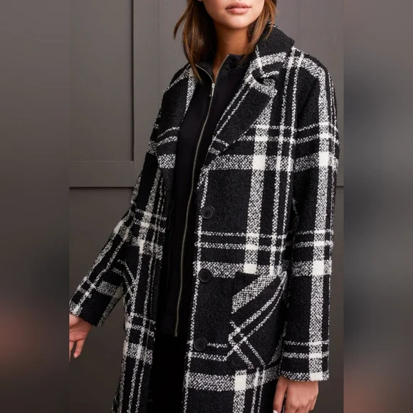 Tribal Jeans Plaid‎ Duster Coat