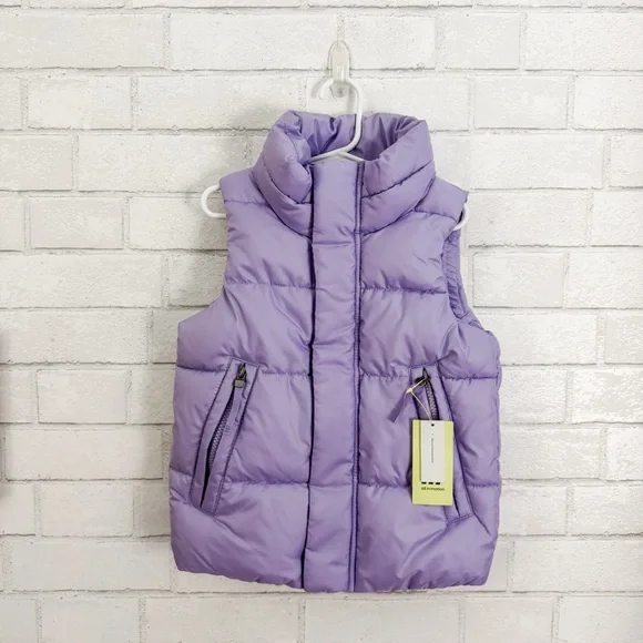 ALL IN MOTION Girls Lavender Puffer Vest