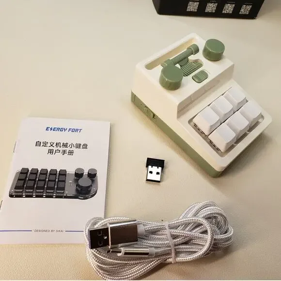Energy Fort Custom Mini Mechanical Keyboard (6-Key Programmable Macro Pad)