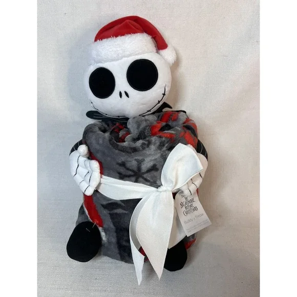 Disney Nightmare Before Christmas Buddy Plush Throw Blanket Combo Set 50