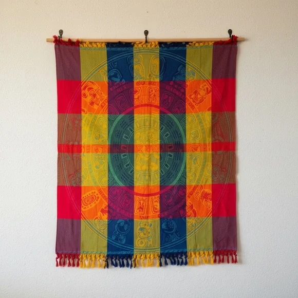 🏳️‍🌈 {FINAL SALE} Aztec Calendar Throw Blanket
