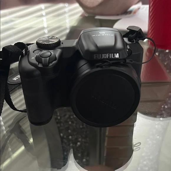 Fujifilm Black Digital Camera with Ergonomic Grip and Large Lens Mount