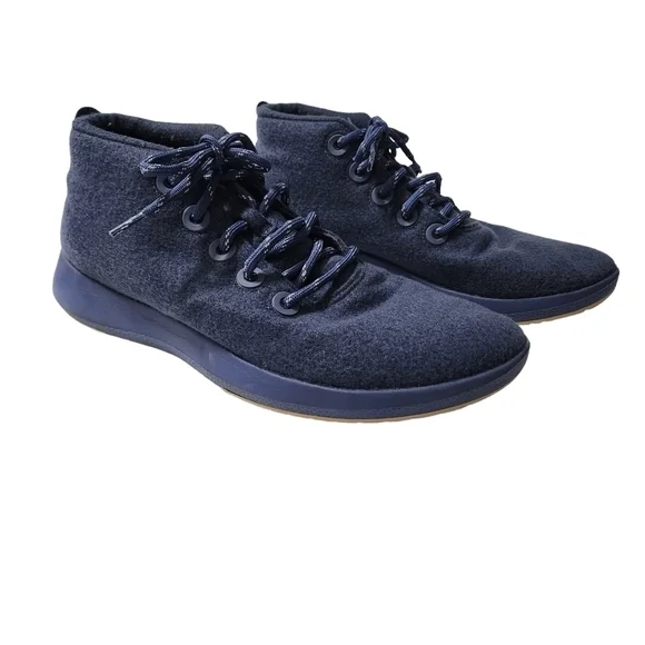 ALLBIRDS Men's Wool Runner-up Mizzle Sneakers in Hazy Indigo Size 13