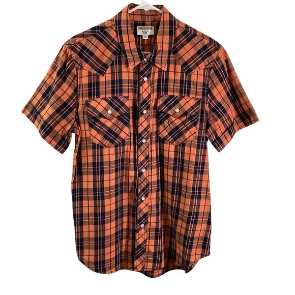 True Religion Short Sleeve Shirt Snap Button