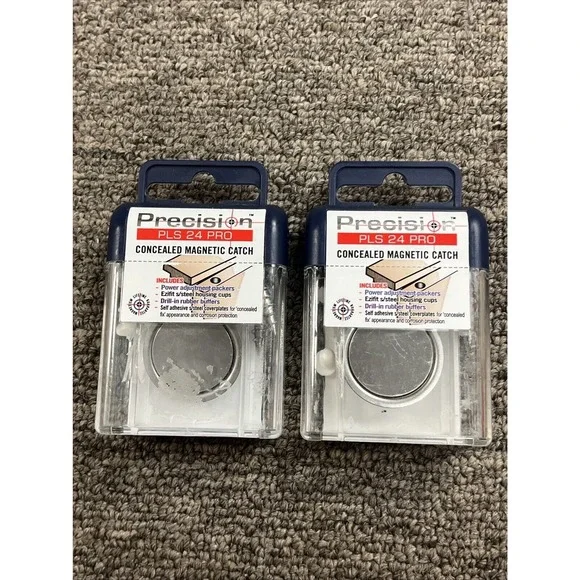 New Lot Of 2 PLS24 PRO Concealed Magnetic Catch Black D10