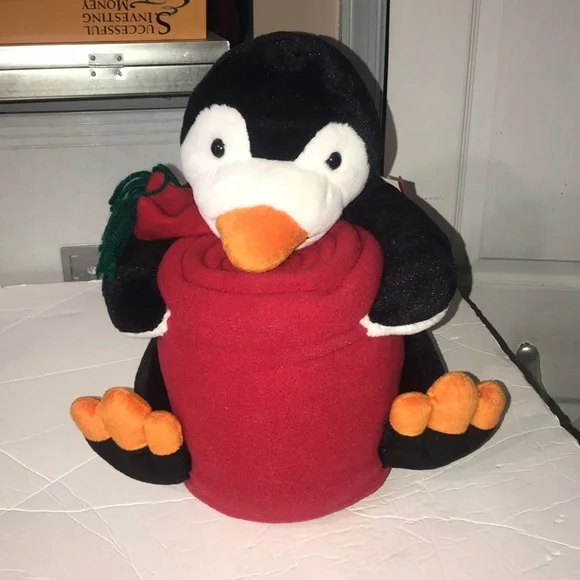 NWT Adorable Puffin Plush + Throw