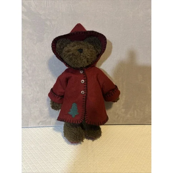 Vintage Rustic Christmas Boyds Bear Archive Collection Handmade‎ Flannel Coat