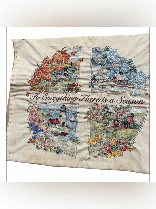dimensions Seasonal Cross Stitch Wall Hanging 