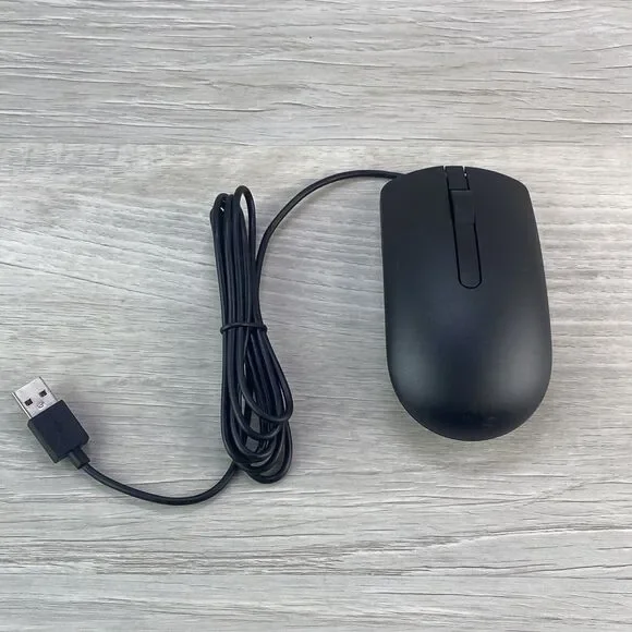 Dell Optical USB Mouse - 1000 DPI and Scroll Wheel - 0PRDV9 MS116T1 - Black