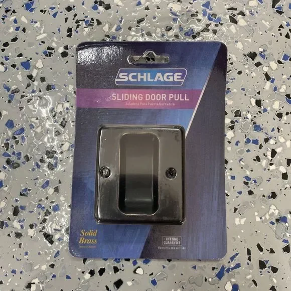 Schlage 68128 Sliding‎ Door Pull, Aged Bronze New