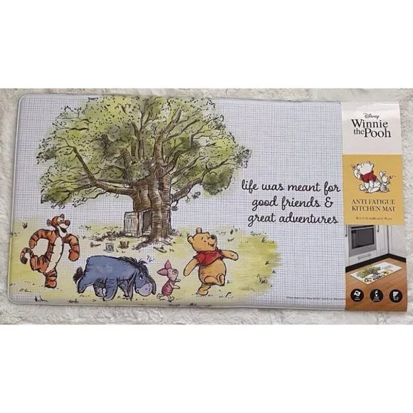 Disney Winnie The Pooh & Friends Anti Fatigue Kitchen Mat 18”x30”‎ Classic NEW