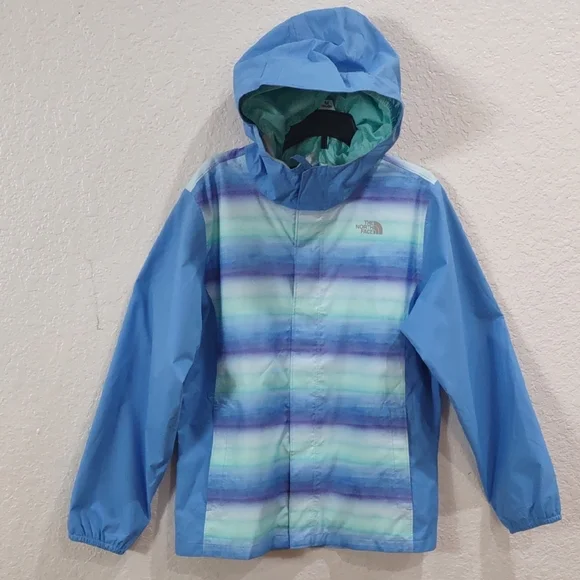 THE NORTH FACE Blue and Green Hooded Jacket