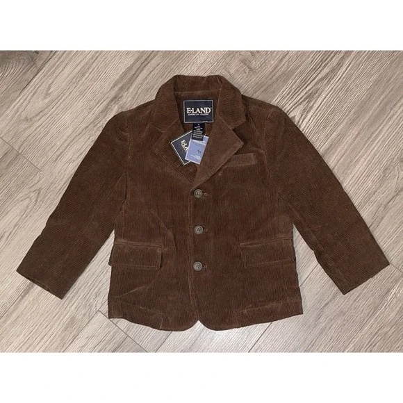 Vintage E-Land American Classic Boys Corduroy Blazer‎ Size 4