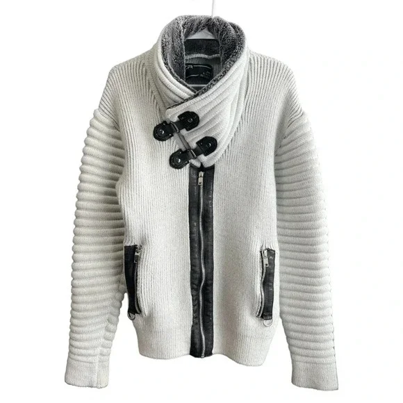 LCR Black Edition Men’s Sweater Climax Smokey Grey Size Medium