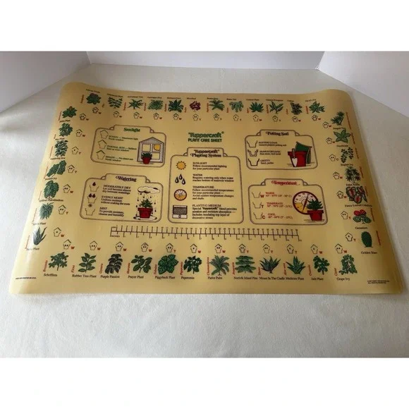 Vintage 1977 Tupperware Tuppercraft Indoor Gardening Mat for‎ Plant Care 30