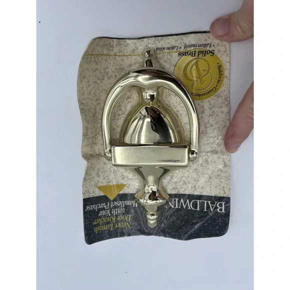 Baldwin - Never Tarnish‎ Door Knocker. Solid Brass. New in Package