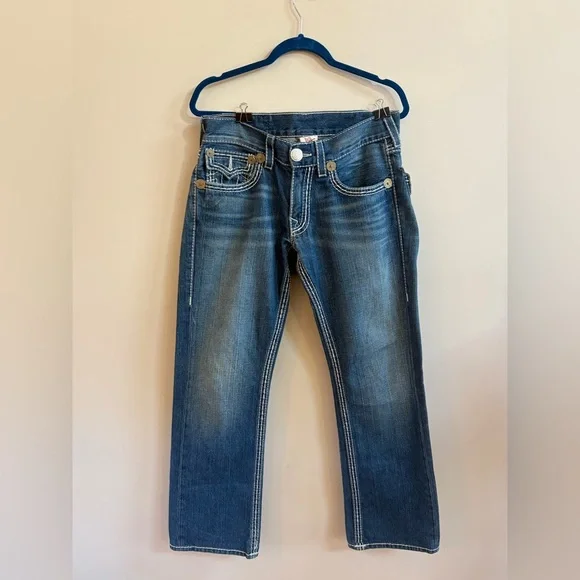 True Religion Y2K Section Ricky Seat 34 Cotton Denim Jeans Streetwear Rockstar