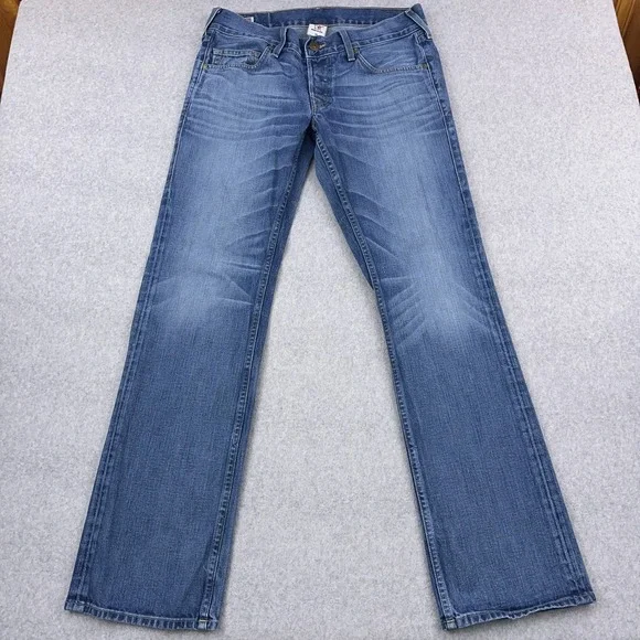 True Religion Jeans Men's‎ 33 (34x34) Bobby Snake Eye Straight Sad Gridiron USA