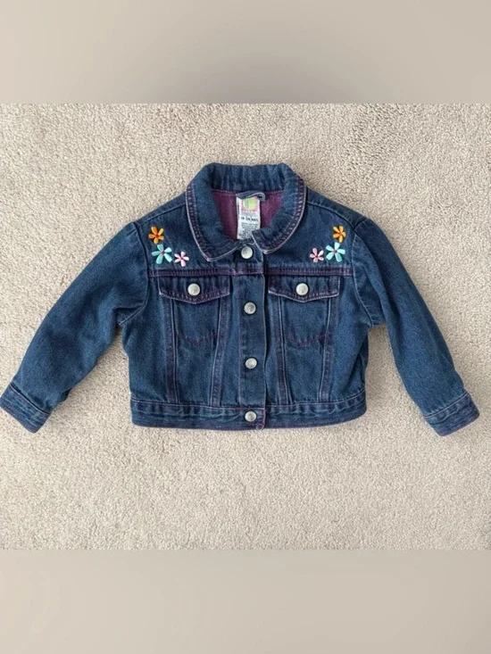 Gymboree vintage flower Jean jacket- 18-24 months