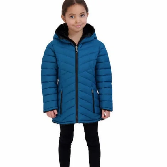Steve Madden Youth Reversible Parka nwt